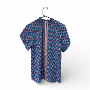 THML Women's Smocked Neck Floral Top Size Medium